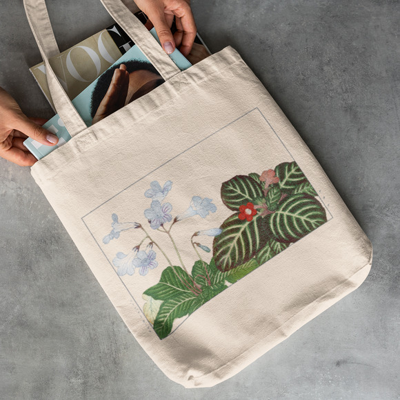 Tydea & Cape Primrose Flower Canvas Tote - Picture 2 of 5